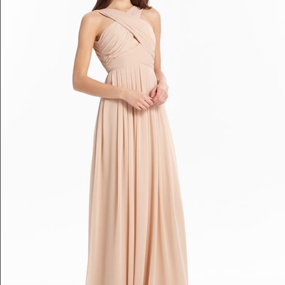 Monique Lhuillier bridesmaid dress Bamboo Sz 4